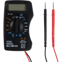 ТУНДРА Мультиметр mini, DT-83C, ACV/DCV, DCA, 200-2М?, проверка батареек 9V 1026053