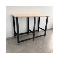 Верстак Сорокин Standart с деревянной столешницей и траверсами для хранения колёс 35.42