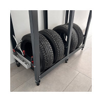 Верстак Сорокин Standart с деревянной столешницей и траверсами для хранения колёс 35.42