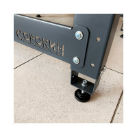 Верстак Сорокин Standart с деревянной столешницей и траверсами для хранения колёс 35.42