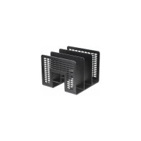 Лоток-сортер для бумаг BRAUBERG "Radikal", 3 отделения, 207х212х165 мм, сетчатый, черный 235364