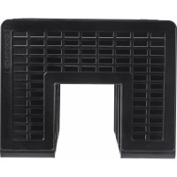 Лоток-сортер для бумаг BRAUBERG "Radikal", 3 отделения, 207х212х165 мм, сетчатый, черный 235364