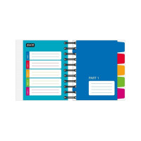 Блокнот Attache Selection Office book 2 А6, 150л, клетка, гребень фиолетовый 888098