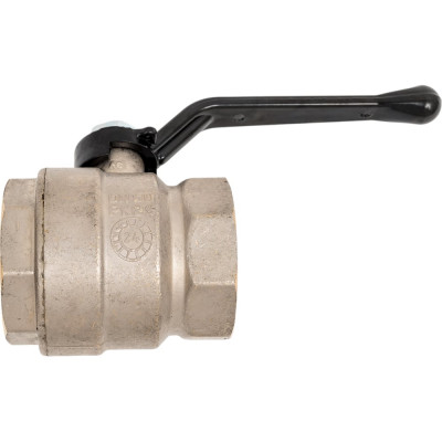 Шаровой кран LD латунь никель Pride Ду 50 Ру25 ВР полнопроходной 007-7980