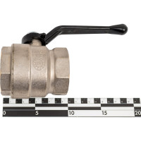 Шаровой кран LD латунь никель Pride Ду 50 Ру25 ВР полнопроходной 007-7980