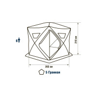 Палатка HIGASHI Camo Penta 01395