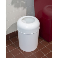 Ведро для мусора Luscan 15 л, пластик, белое, 26x38 см 1012162