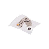 Вставка Keystone LANMASTER TV-розетка, винтовое соединение, белая LAN-OK-TV/S-WH