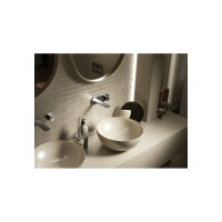 Накладная раковина HATRIA H.HOUR 06.00 S без отверстий для смесителя, белая Y1VF01