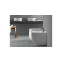 Напольный безободковый унитаз HATRIA NEXT RIMLESS белый, система крепления в комплекте Y3AY01