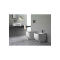 Напольный безободковый унитаз HATRIA NEXT RIMLESS белый, система крепления в комплекте Y3AY01