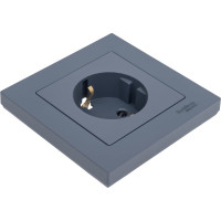 Розетка Systeme Electric AtlasDesign Грифель с/з со шторками, 16А, в сборе SE ATN000744