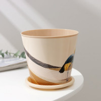 Горшок для цветов Доляна Каракум 0.8 л, бежевый 7306163