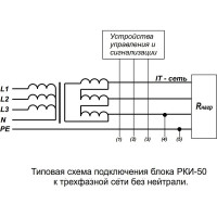 Реле контроля изоляции ПОЛИГОН РКИ-50 220В ПЛГН.991002.034-01