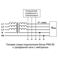 Реле контроля изоляции ПОЛИГОН РКИ-50 220В ПЛГН.991002.034-01