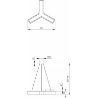 Светодиодный светильник ЭРА Geometria Igrek SPO-141-W-40K-028 28Вт 4000К 1750Лм белый Б0050566