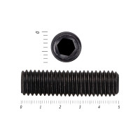 Установочный винт с внутренним шестигранником КРЕП-КОМП DIN 913, 8x50, пр. 12.9, тупой конец, черный, 100 шт. ву850пр