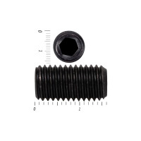 Установочный винт с внутренним шестигранником КРЕП-КОМП DIN 913, 16x16, пр. 10.9, тупой конец, черный, 20 шт. ву1616