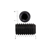 Установочный винт с внутренним шестигранником КРЕП-КОМП DIN 913, 12x10, пр. 12.9, тупой конец, черный, 50 шт. ву1210пр