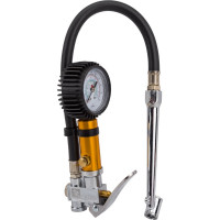 Трехфункциональный манометр для шин THORVIK ATIG3 с насадкой-удлинителем для г/а, шланг 300 мм 53400 053400