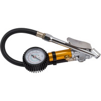 Трехфункциональный манометр для шин THORVIK ATIG3 с насадкой-удлинителем для г/а, шланг 300 мм 53400 053400