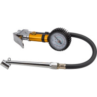 Трехфункциональный манометр для шин THORVIK ATIG3 с насадкой-удлинителем для г/а, шланг 300 мм 53400 053400