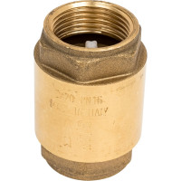 Обратный клапан Giacomini латунь осевой R60 20 Ру16 Тмакс-110 оС ВР G3/4 дюйма 019-0265