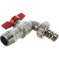 Шаровой водоразборный кран Giacomini R620 латунь, со штуцером, бабочка 107-0439