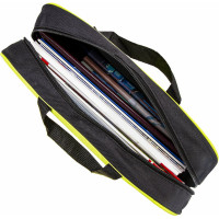 Папка Staff EVERYDAY на молнии с ручками, А4, ширина 80 мм, полиэстер, зеленая 270742