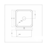 Мойка универсального монтажа EMAR EMB-127A PVD Nano Coppery