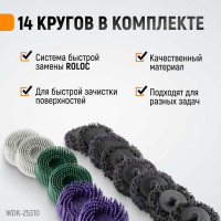 Пневматическая шлифовальная машинка WIEDERKRAFT 50 мм, 18000 Об/мин, 380 Вт WDK-25310