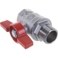 Шаровой кран Giacomini латунь хром R854 20 Ру35 ВР/НР бабочка R854X024 007-5502