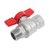 Шаровой кран Giacomini латунь хром R854 15 Ру35 ВР/НР бабочка R854X023 007-5501