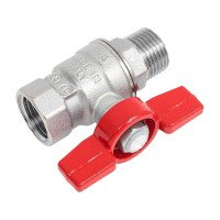 Шаровой кран Giacomini латунь хром R854 15 Ру35 ВР/НР бабочка R854X023 007-5501