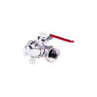 Шаровой кран Giacomini латунь, со спускником, хром, Ду 15. Ру 42, ВР G1 2 R250DS R250SX003 007-0872