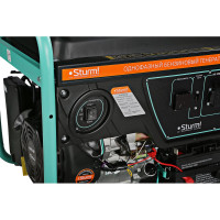 Бензогенератор Sturm 6500 ВА, AVR, (Авто. Рег.Напр.), эл/ручн старт, 76 кг,бак 25 л PG8765NE