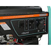 Бензогенератор Sturm 6500 ВА, AVR, (Авто. Рег.Напр.), эл/ручн старт, 76 кг,бак 25 л PG8765NE