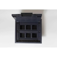 Люк на 6 постов SPL 45x45, металл/ пластик, с пластиковой коробкой, IP40 300006