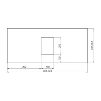 Столешница ALLEN BRAU PRIORITY 100 graphite structure 00274453 1.31011.GR-S