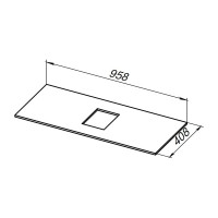Столешница ALLEN BRAU PRIORITY 100 graphite structure 00274453 1.31011.GR-S