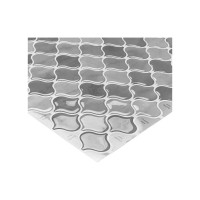 Комплект полимерной 3D плитки LAKO 30.5х30.5 см, 5 штук, Серая мозаика LKD-AMZ016