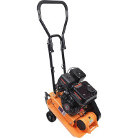 Бензиновая виброплита AktiTool 5,5 л.с., сила удара 11 кН, 500x370 мм, колеса, коврик AT-C60WC