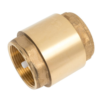 Обратный клапан Giacomini R60 латунь, осевой, Ду 40, Ру 10, Тмакс-110, ВР, G1 1/2 R60Y007 019-0784