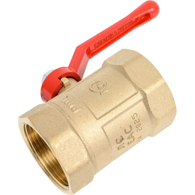 Кран шаровой ГАЛЛОП ПРАКТИК 120 Ду40 Ру16, латунь, м/м, рычаг 103280 107-6096