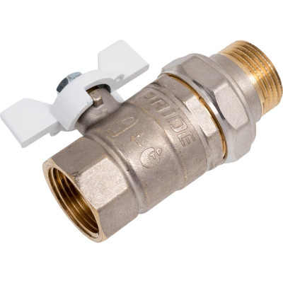 Шаровой кран LD Pride 47.25.В-ГШ.Б (white) LD 47.316.25 W