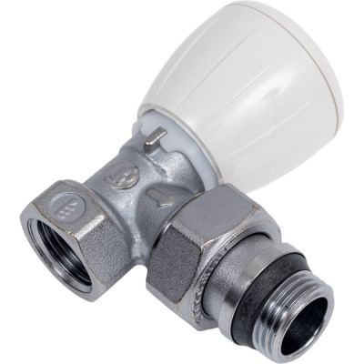 Угловой микрометрический термостатический клапан Giacomini 1/2 хромированный, отвод с герметичной прокладкой R421X133