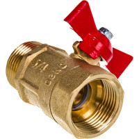 Кран шаровой ГАЛЛОП ПРАКТИК 131 20 Ру16 м/р бабочка, латунь 103255 107-5618