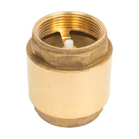 Обратный клапан Giacomini R60 латунь, осевой, Ду 40, Ру 10, Тмакс-110, ВР, G1 1/2 R60Y007 019-0784