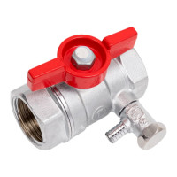 Шаровой кран Giacomini R251S латунь, со спускником, хром, Ду 25, Ру 42, ВР, G3/4 107-0120