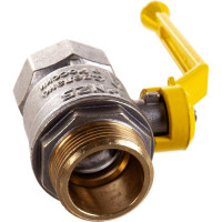 Кран шаровой латунь никель газ Pride, Ду 32 Ру25 ВР/НР LD LD 47.121.2.32.M02 GAS